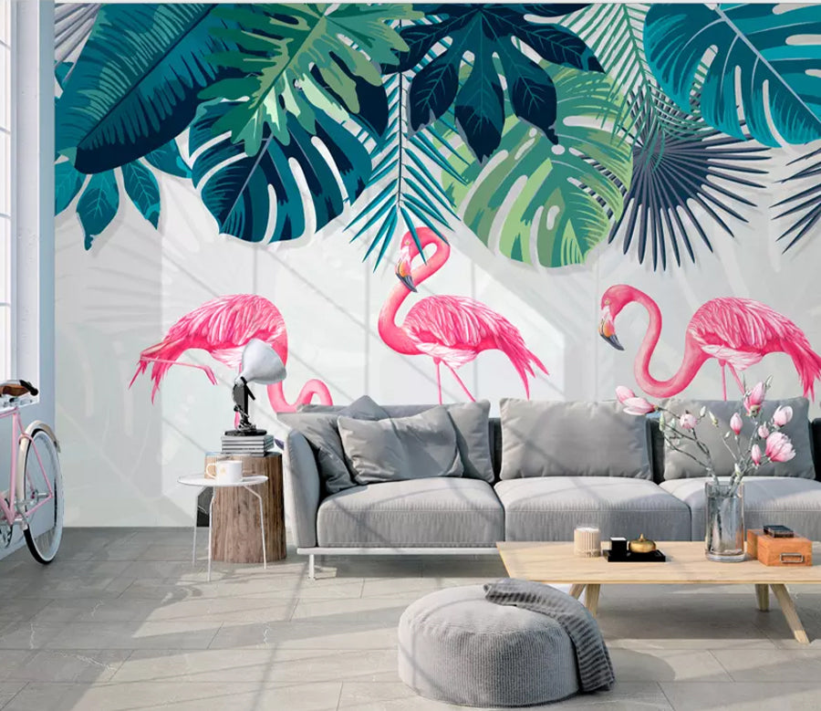 3D Flamingo Fresh WG1211 Wall Murals