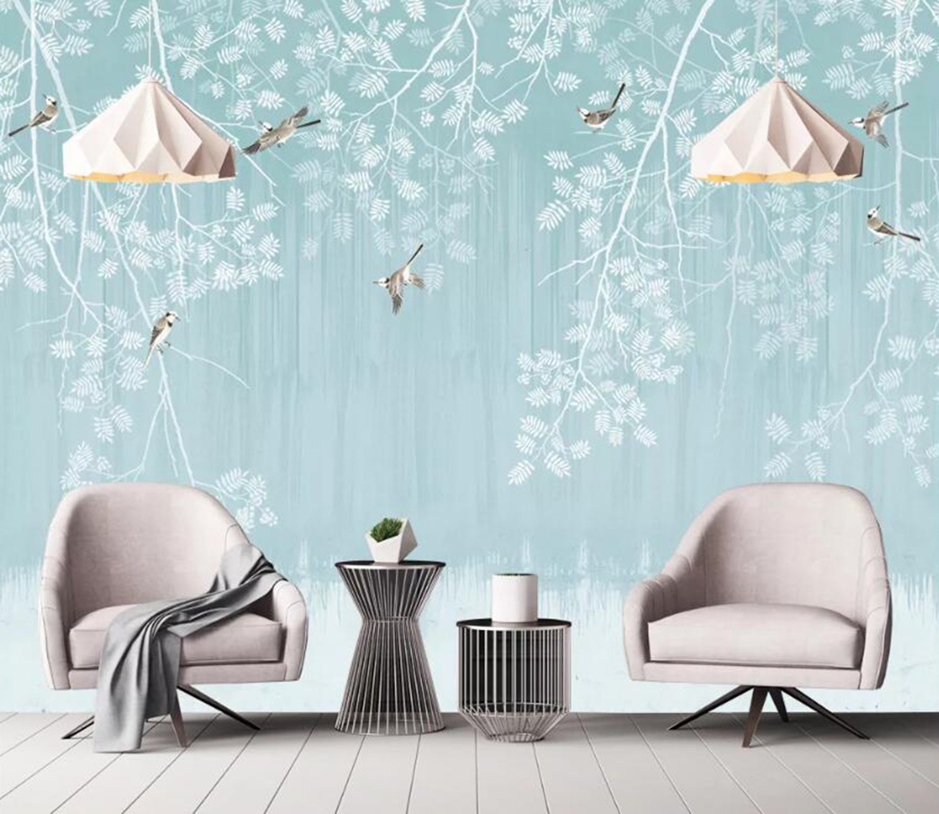 3D Flower Butterfly WC65 Wall Murals