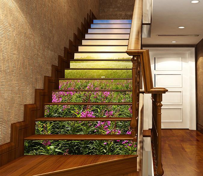 3D Flowers Sunshine 726 Stair Risers