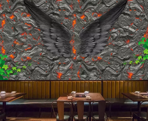 3D Fire Wall Wings 360