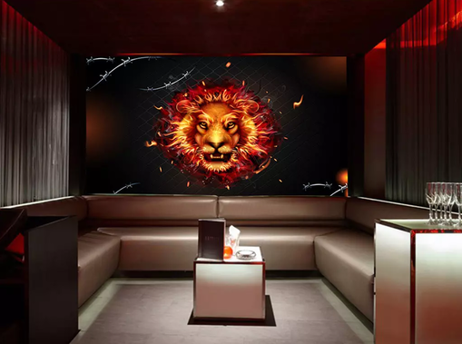 3D Fire Lion Head 85