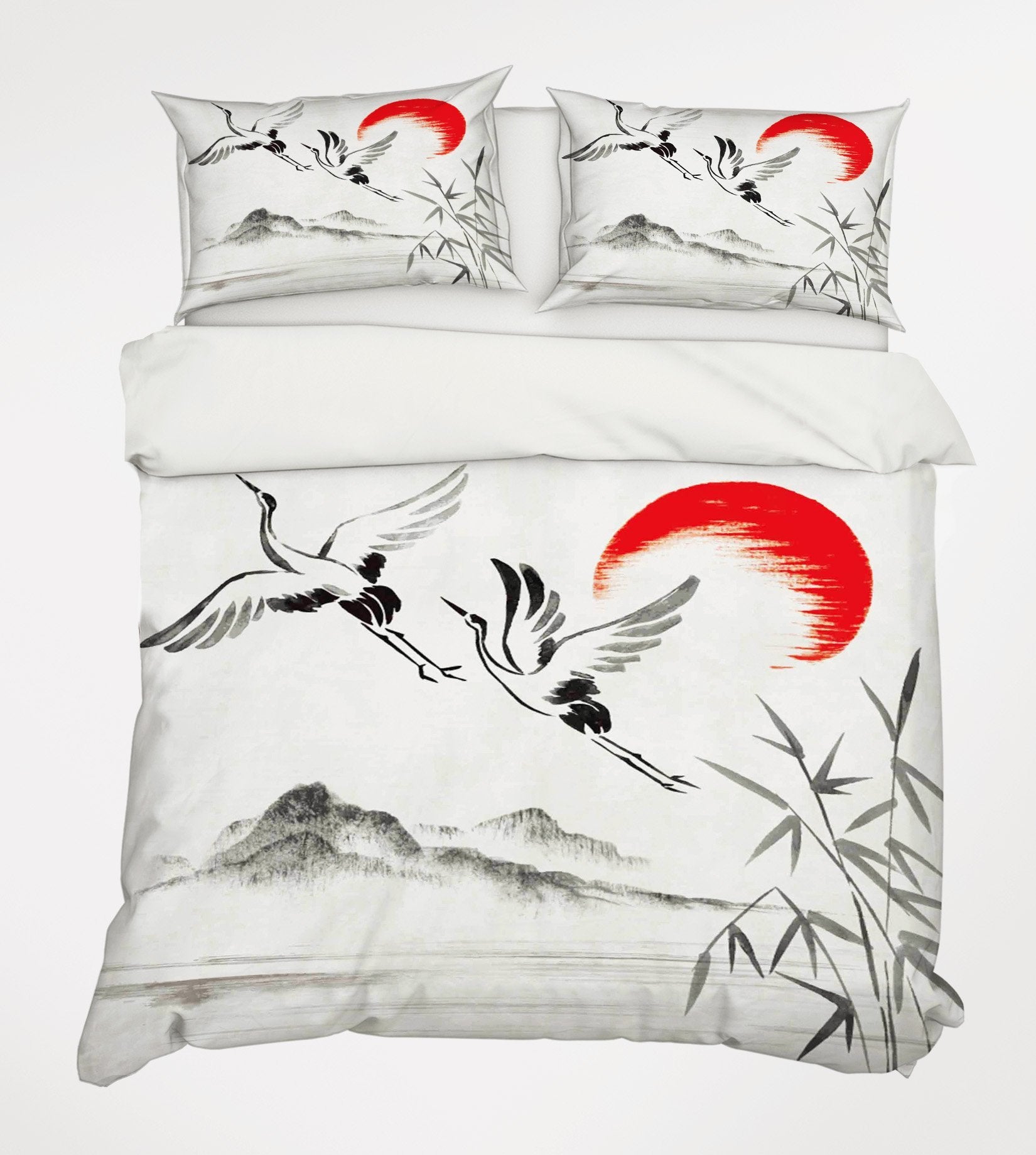 3D Flying Birds Painting 200 Bed Pillowcases Quilt