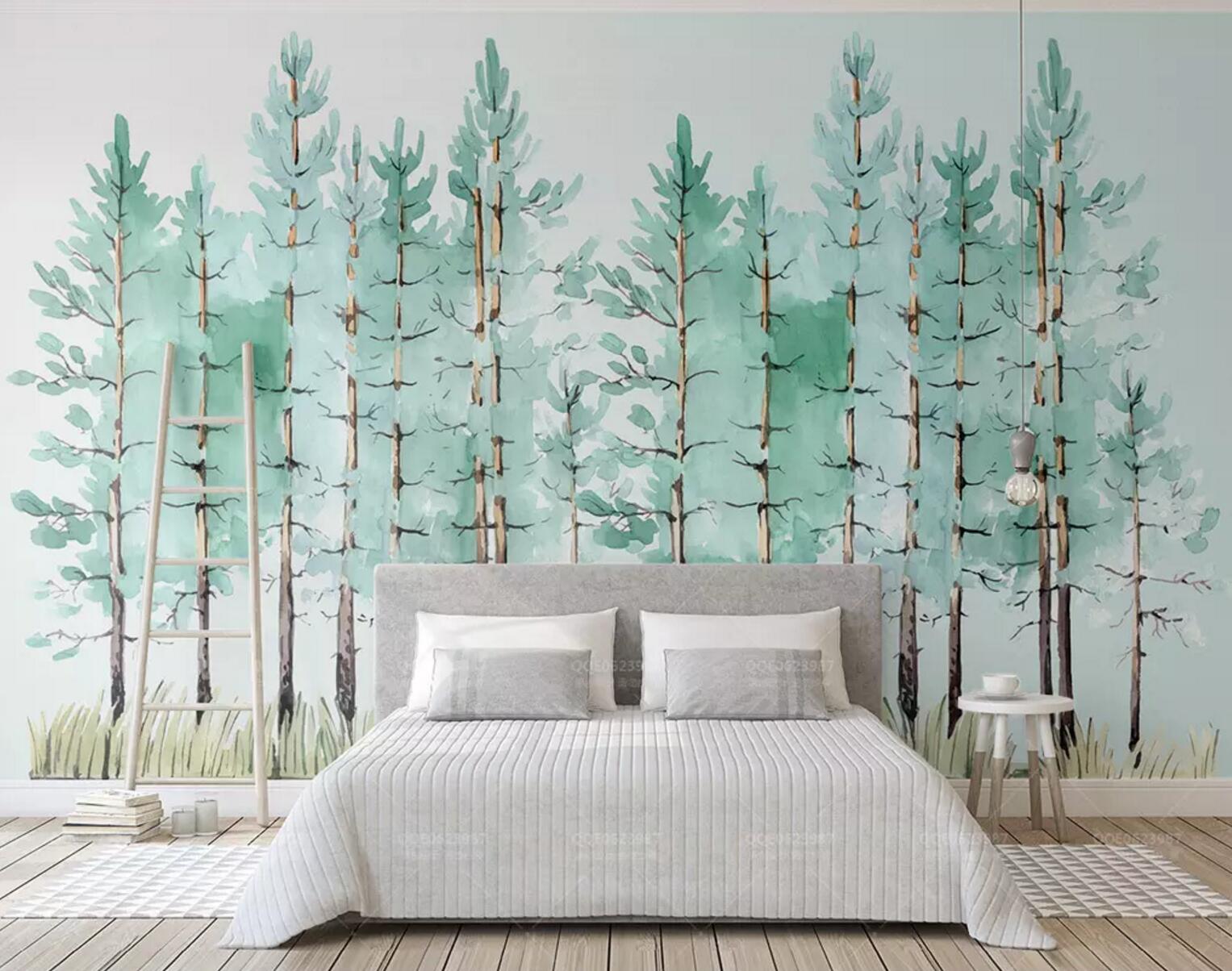 3D Forest Painting WC333 Wall Murals