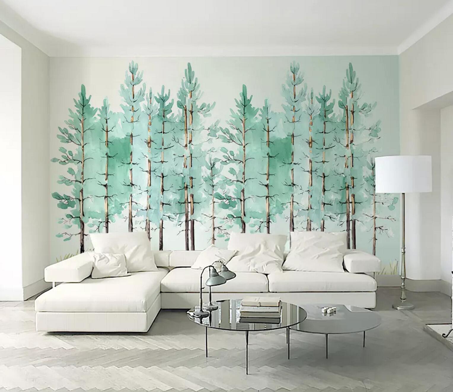 3D Forest Painting WC333 Wall Murals