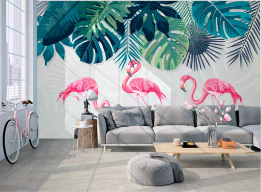 3D Flamingo Fresh WG1211 Wall Murals